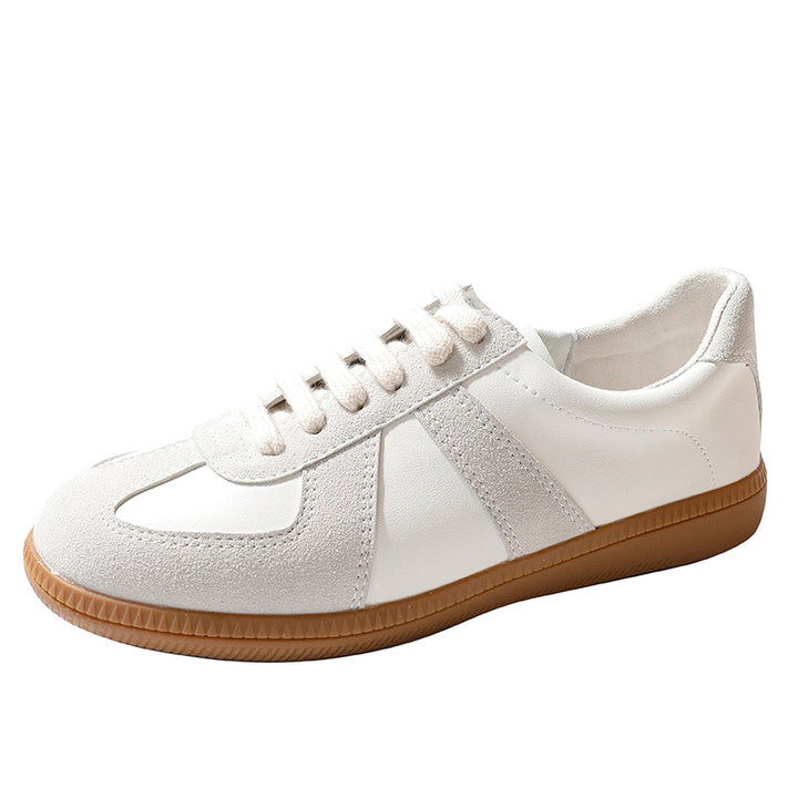 Dame mode Sneakers med kombineret læder- og ruskindsdesign og skridsikker sål Stilla