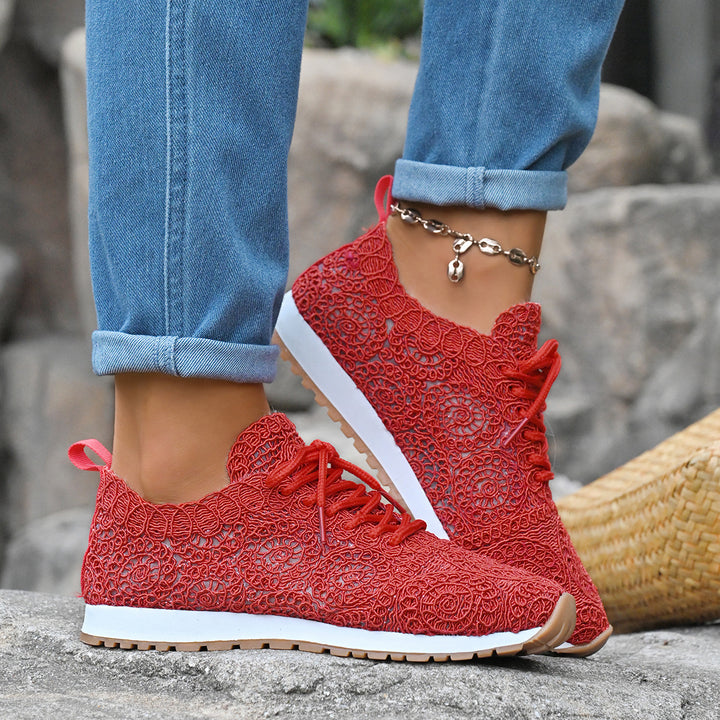 Dame Åndbare Sneakers med trendy mønster Stilla