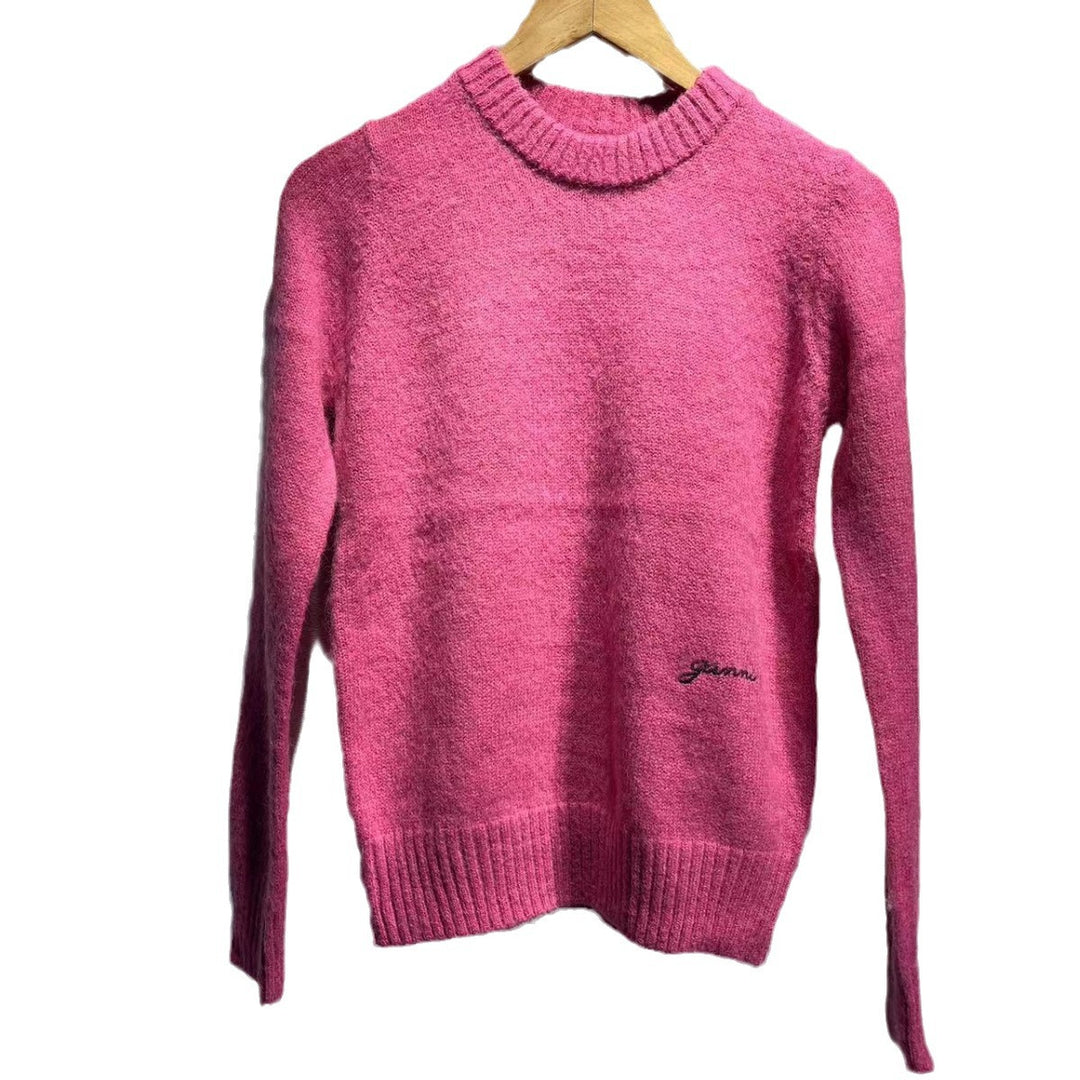 Damer hyggelig sweater lavet af mohair-blanding med brede ribkanter Stilla