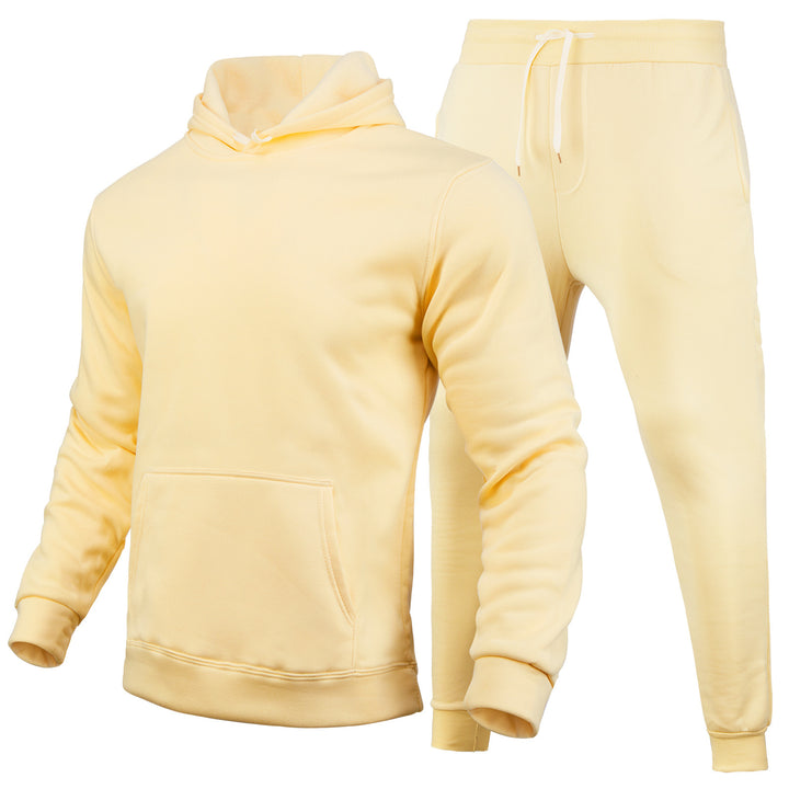 Kvinders sporty hoodie og jogger sæt lavet af højkvalitets bomuldsblanding Skovae
