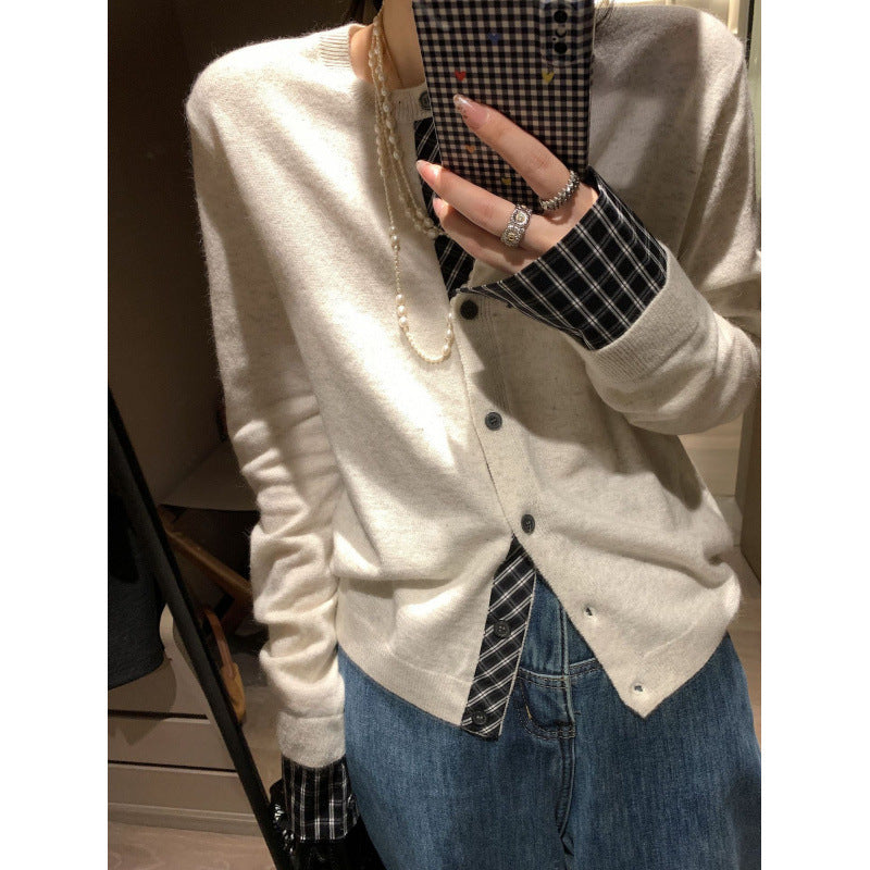 Kvindernes cardigan med fin cashmere-blanding og elegant knaplukning Stilla