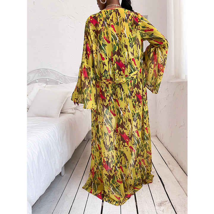 Dame Kaftan Kjole med rummelig pasform og lange ærmer Stilla