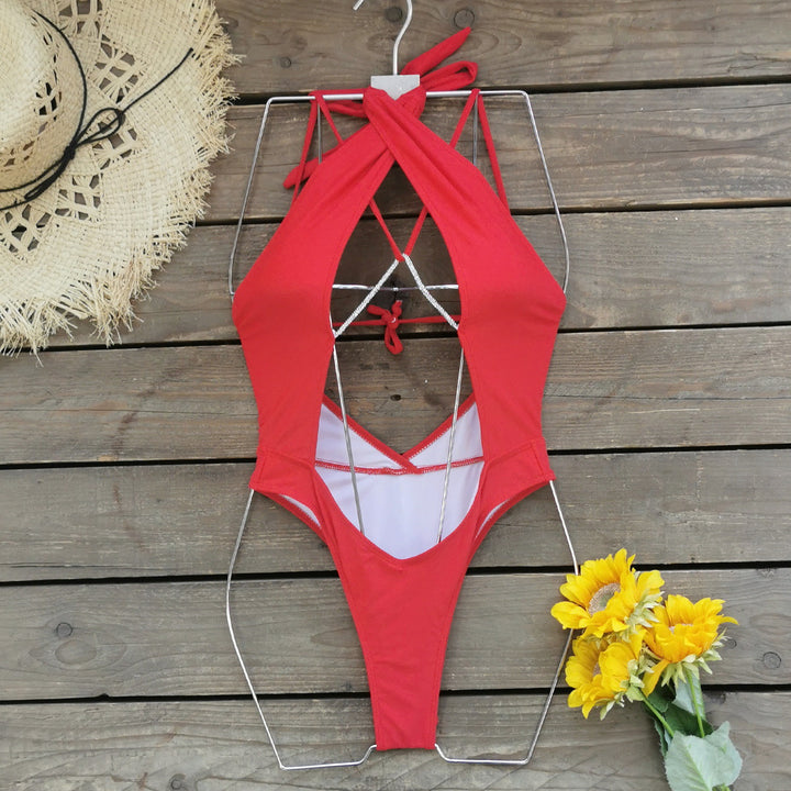 Dame Én-delt Badeanstalt med stilfuld Cut-Out-design og trendy ryglukning Stilla