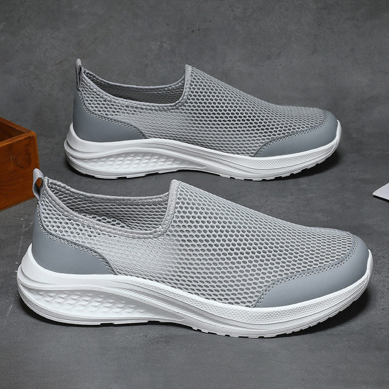 Unisex nan let slip-on sneakers med tredimensionel netstruktur, ergonomisk dæmpning og hælflap Skovae