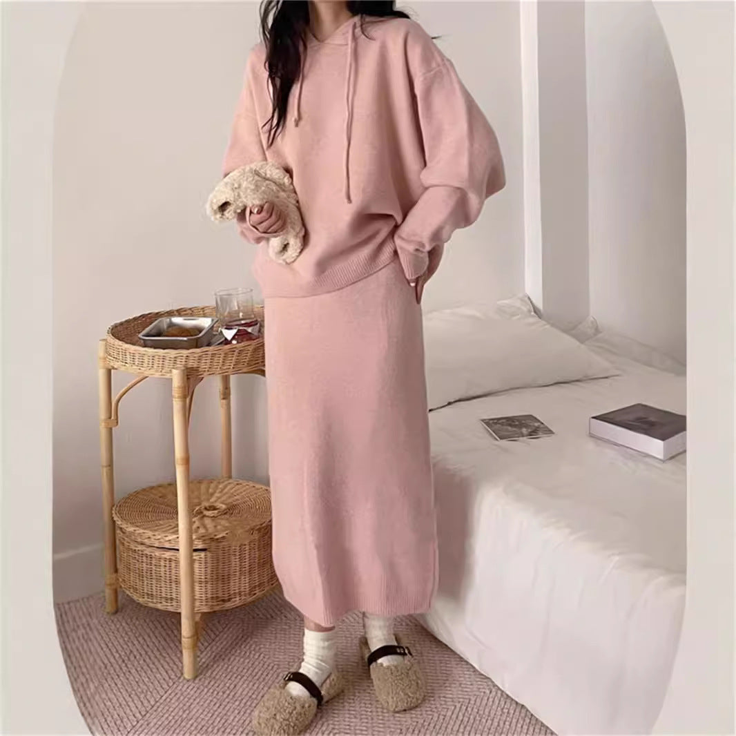 Kvindernes hoodie kjole med elegant snit og praktiske lommer Stilla