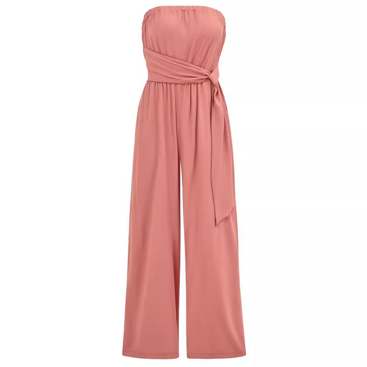 Dame Elegant Jumpsuit med off-shoulder design og bredt ben Stilla