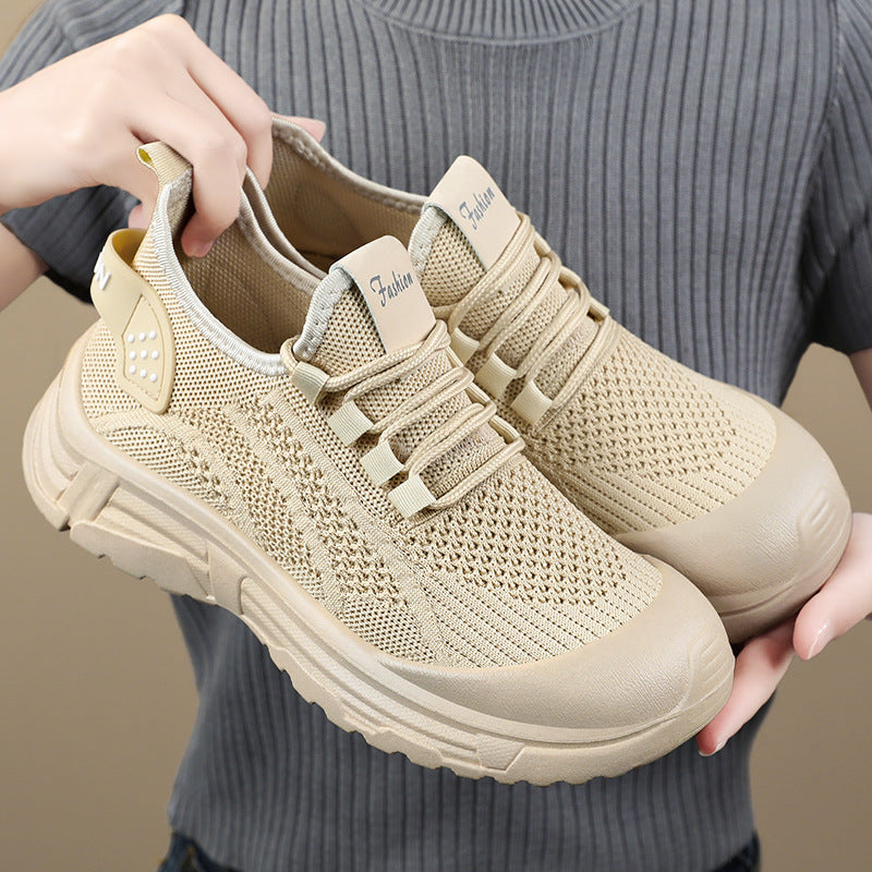 Femme Lettere Sport Sneakers med åndbart strikstof og stødabsorberende sål Stilla