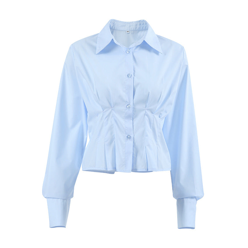 Dame Tailoreret Bluse med elegante knapdetaljer og velplejet design Stilla