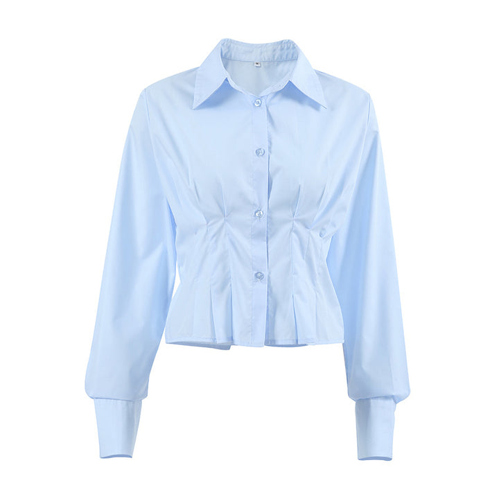 Dame Tailoreret Bluse med elegante knapdetaljer og velplejet design Stilla