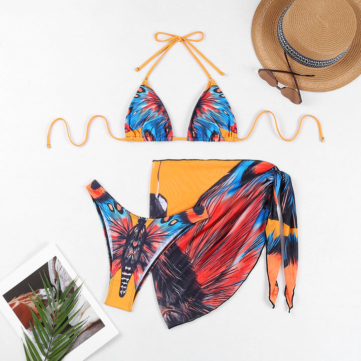 Dame bikini-sæt med elegant vinge-design og justerbare stropper Stilla