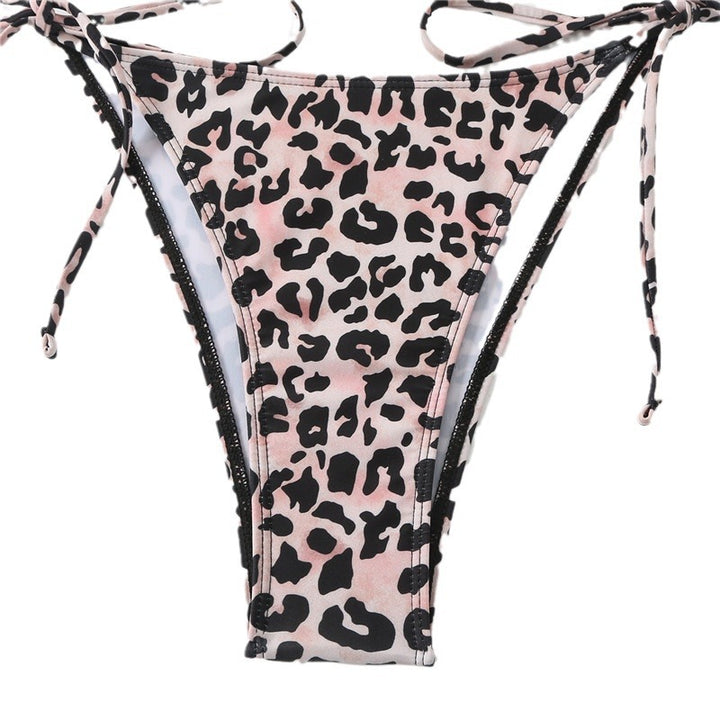 Femme Triangle Tiermønster Bikini Sæt Stilla