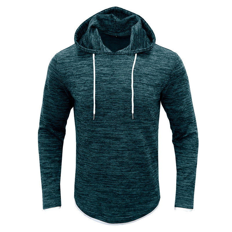 Herrer afslappet hoodie med struktureret design og kængurulomme Stilla