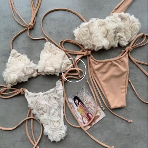 Dame Bikiniset med blomstret design Skovae
