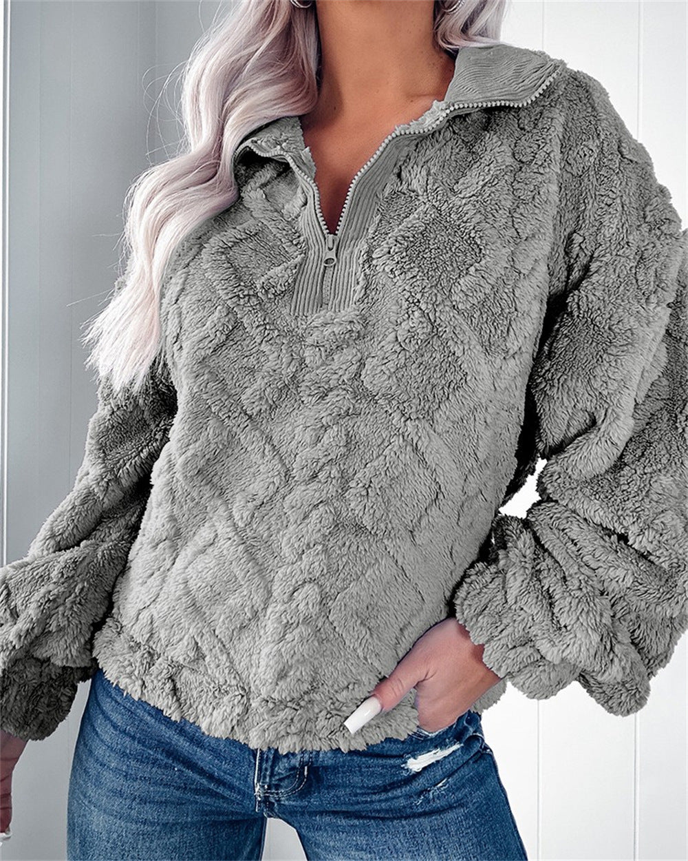 Dame hyggelig fleece-trøje Stilla
