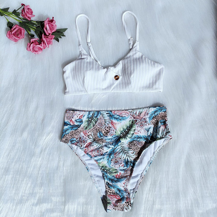 Dame Bikini-sæt med floralt design og moderne snit Skovae