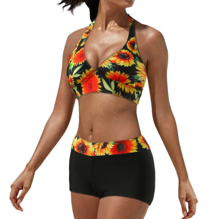 Dame Sporty bikini med højt skåret underdel Skovae