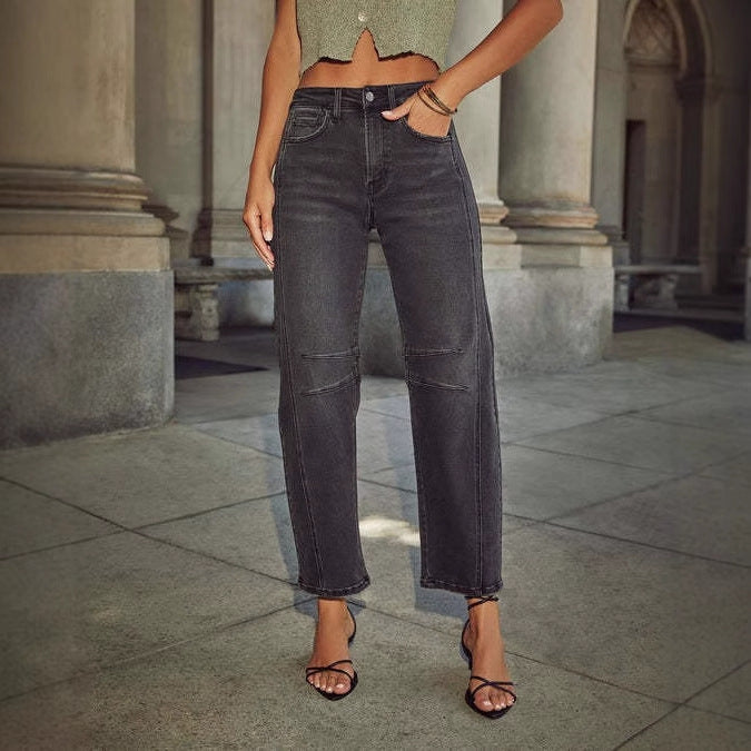 Dame Højttaljede Jeans Stilla