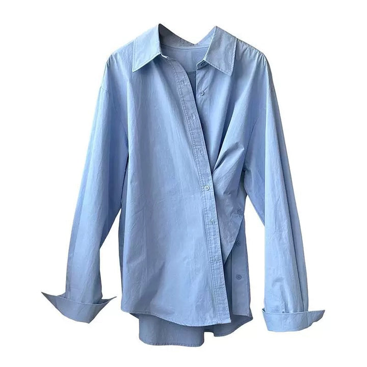 Damer afslappet overshirt-bluse med elegant snit og fine detaljer Stilla