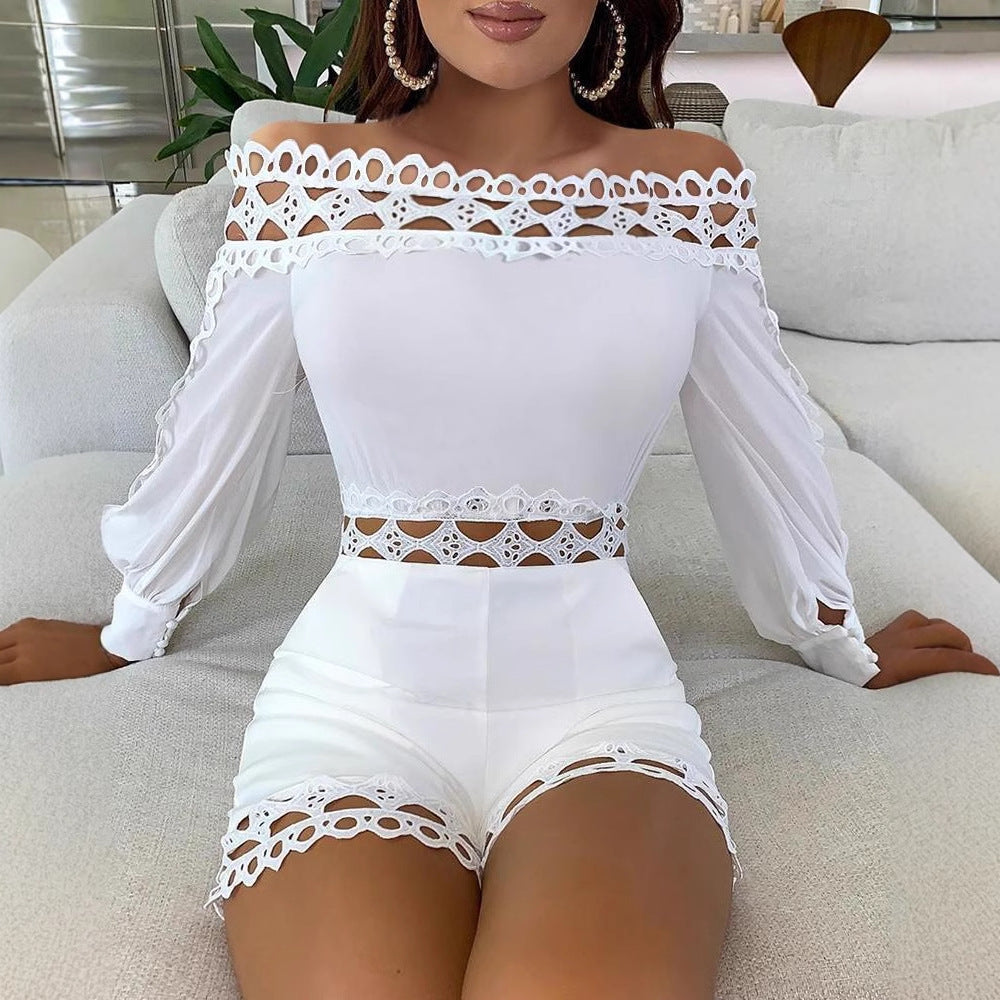 Dame Elegant og legesyg kombination med off-shoulder-detaljer Stilla