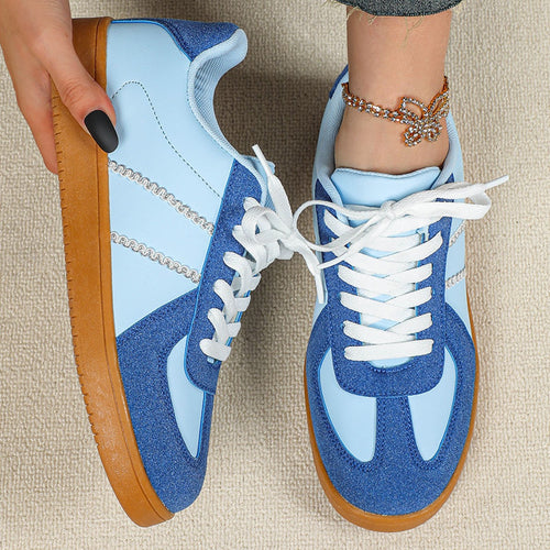 Dame komfortable livsstil sneakers med detaljeret overfladestruktur Stilla
