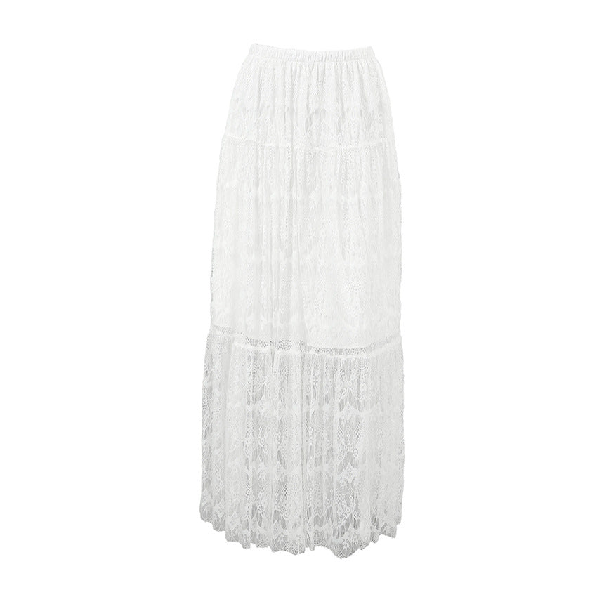 Damer Elegant spidse nederdel med voluminøst snit og lagdelt design Stilla