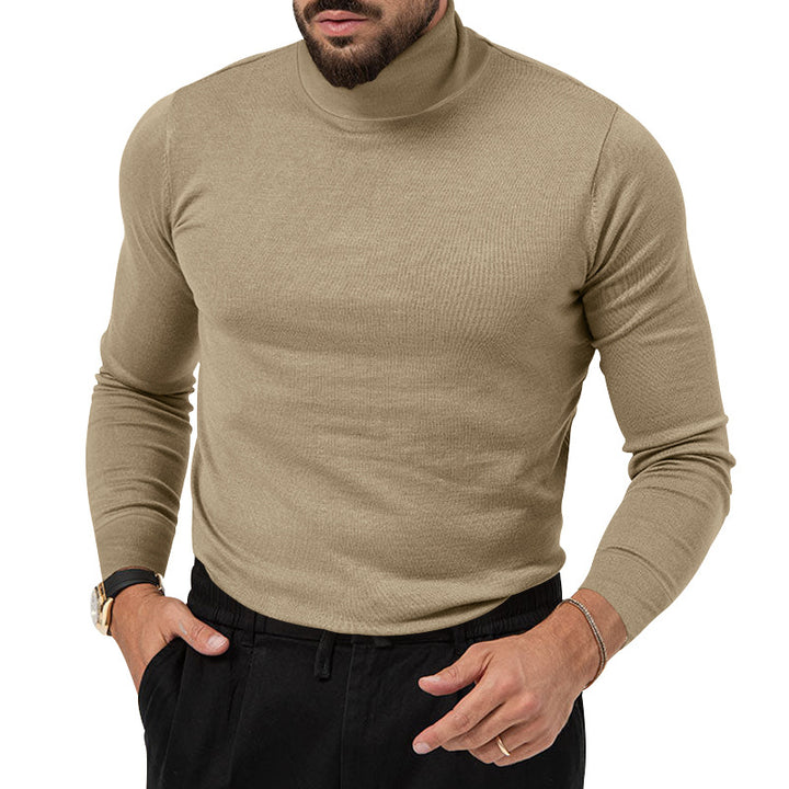 Herrer rullekrave sweater lavet af fint, åndbart uld med elegant snit Stilla