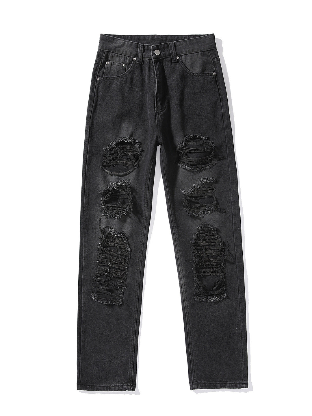 Damer Ripped Baggy Jeans i afslappet Oversized-snit Stilla