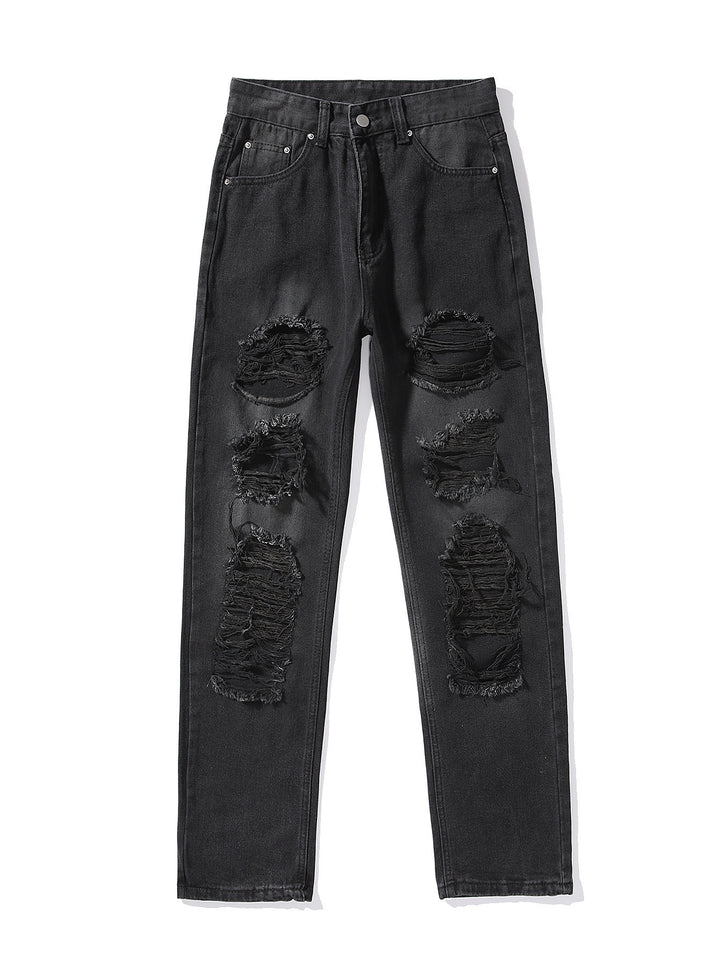 Damer Ripped Baggy Jeans i afslappet Oversized-snit Stilla