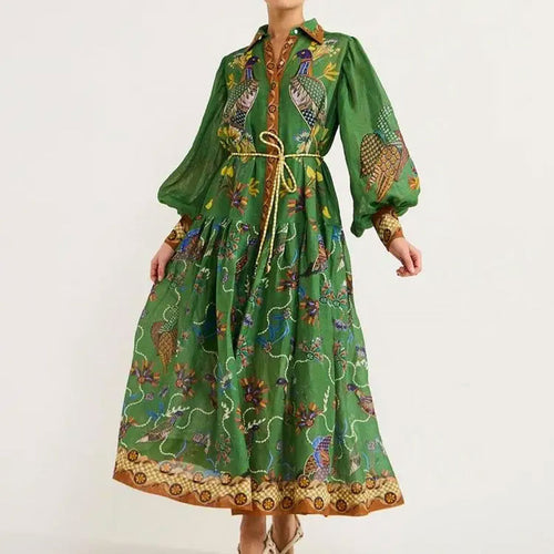 Kvinders maxi kjole med detaljeret broderi design Stilla