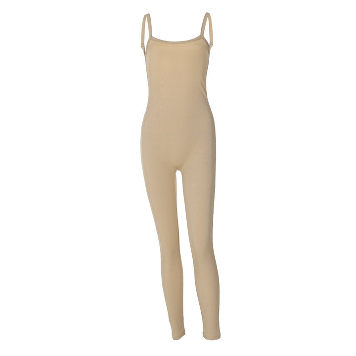 Dame Figurvenligt Jumpsuit med fint ribmønster Stilla