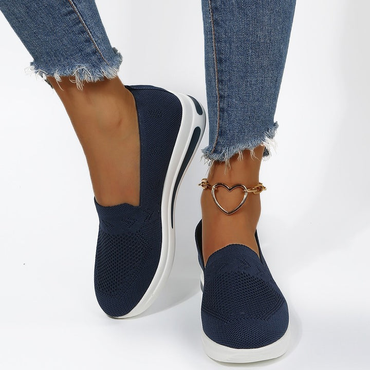 Dame åndbare Slip-On Sneakers med komfortsål Stilla