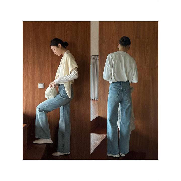 Dame Oversized T-shirt med voluminøs pasform og legende skrifttype Stilla