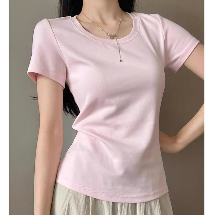 Femme Kortærmet Basic T-Shirt Stilla