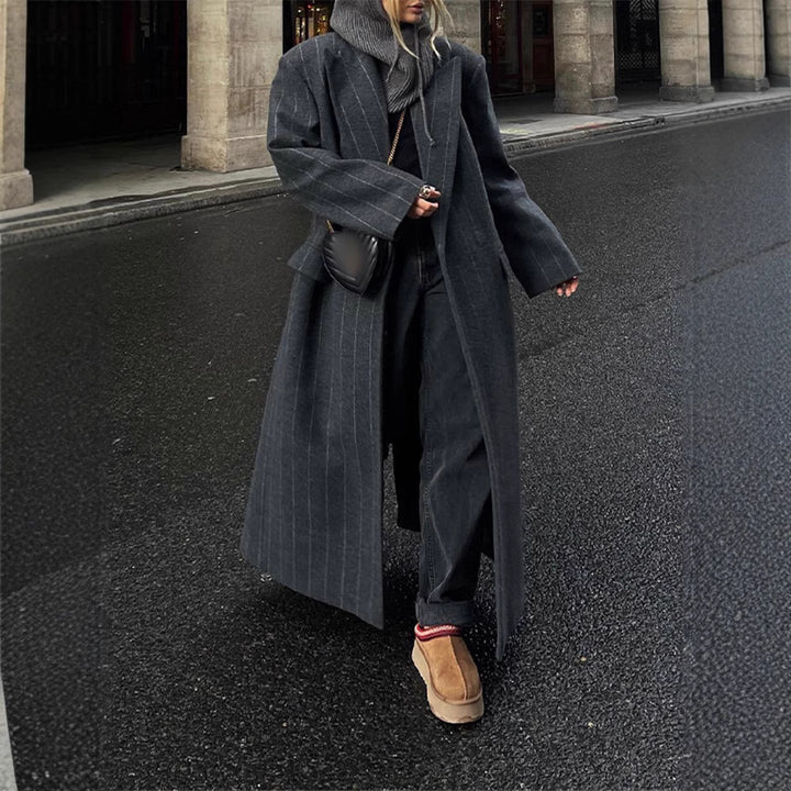 Dame elegant lang skåret blazer Stilla
