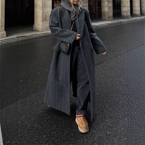 Dame elegant lang skåret blazer Stilla