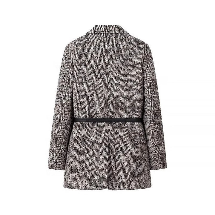 Dame mode Blazer jakke med figursyet bælte Stilla