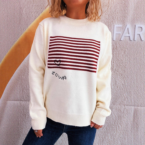 Kvinders hyggelige sweatshirt med grafisk print Stilla
