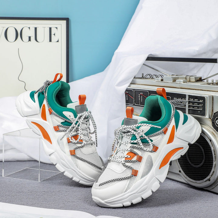 Dame Sporty Lifestyle-sneakers med åndbart netovermateriale og dæmpende sål Stilla