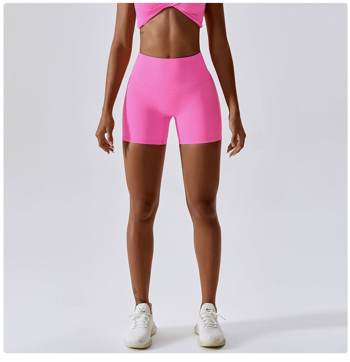 Stilla | Farve Nude Feel Yoga Shorts Høj Talje Tætte Sports Leggings Til Hofte Løftende Løb Workout