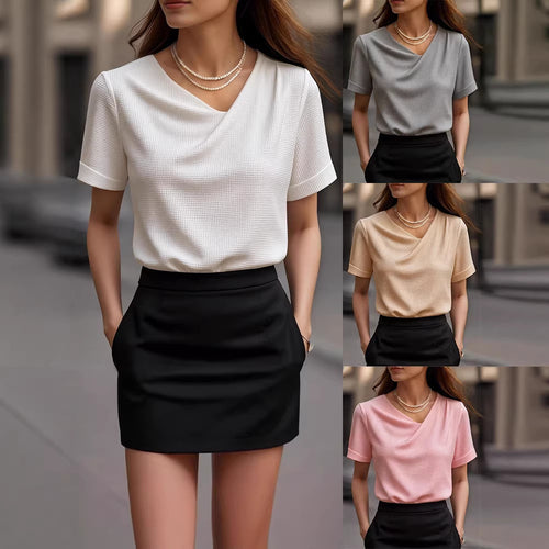 Dame Wickel-top med struktureret design Skovae