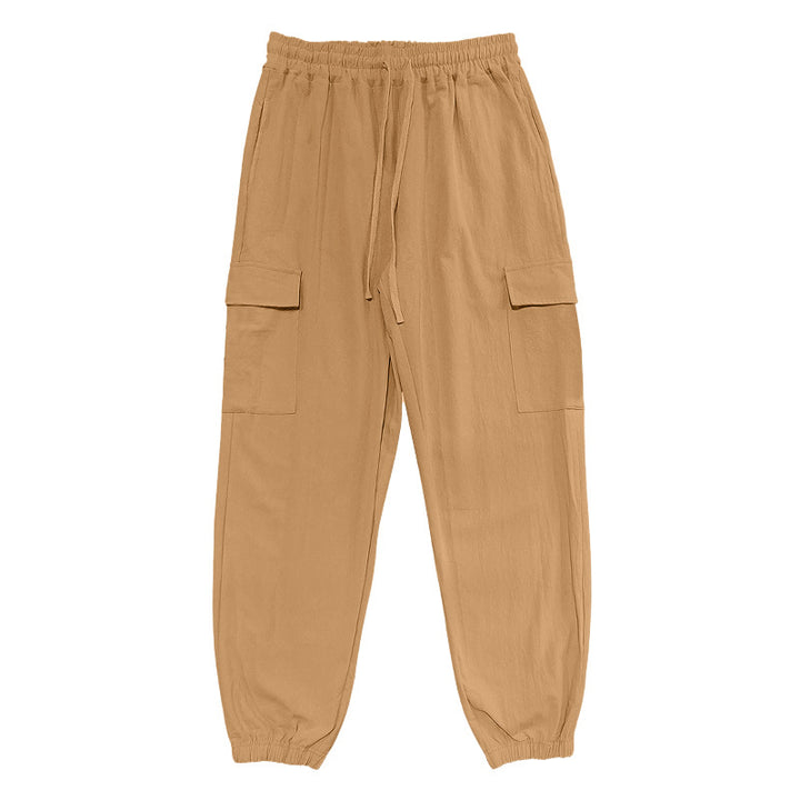 Herren Cargo-bukser med elastisk talje og multifunktionelle lommer Stilla