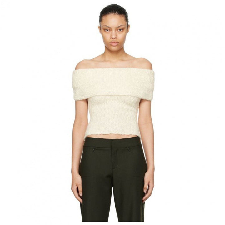 Dame Off-Shoulder Struktur Striktop Stilla