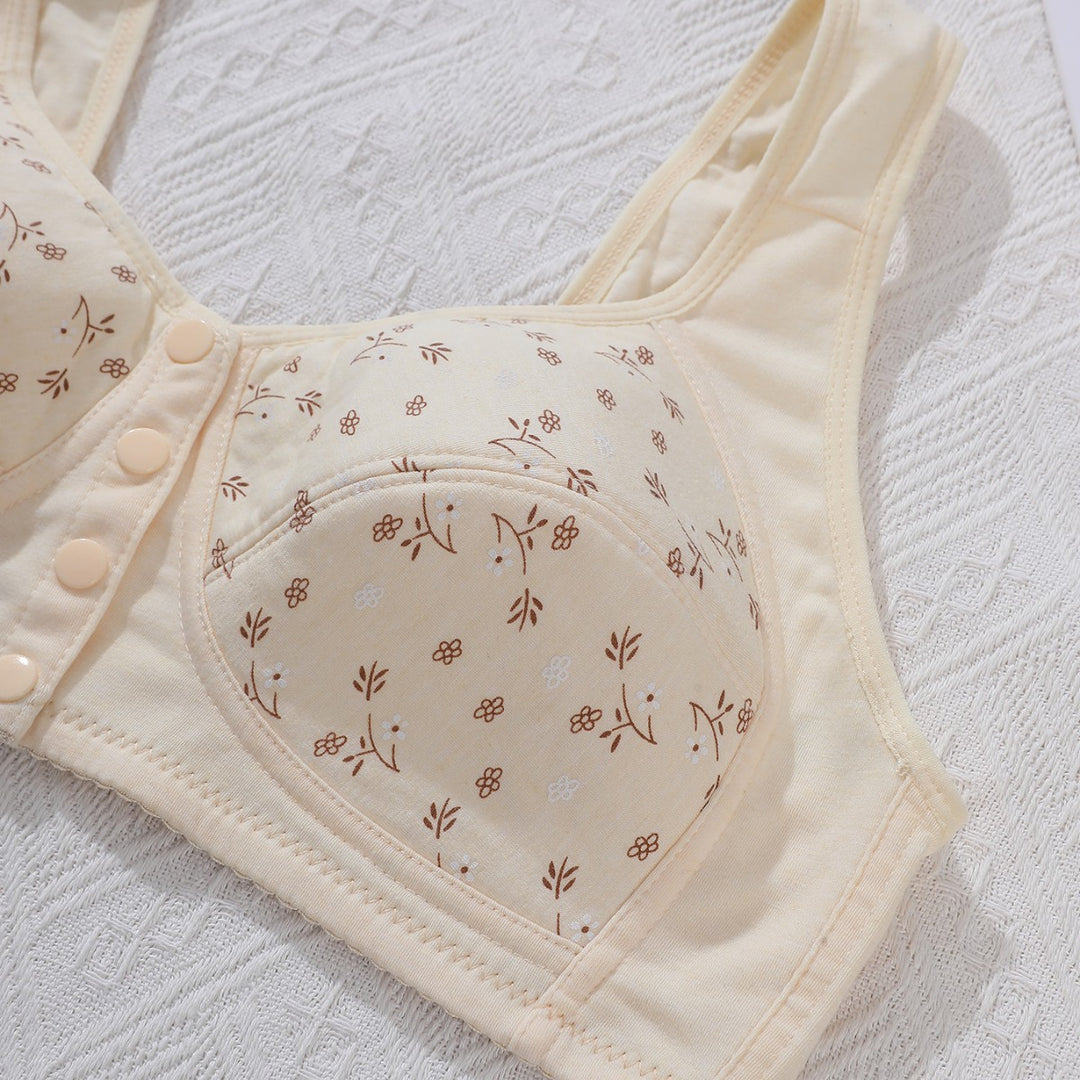 Dame Behagelig og stilfuld BH med blomstret design Skovae