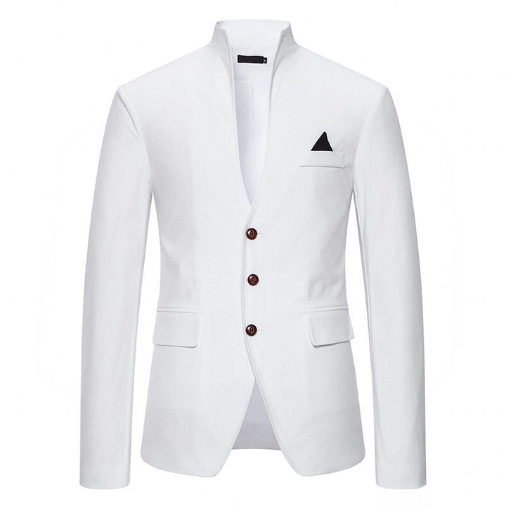 Herrer elegant Sakko med ståkrave Stilla