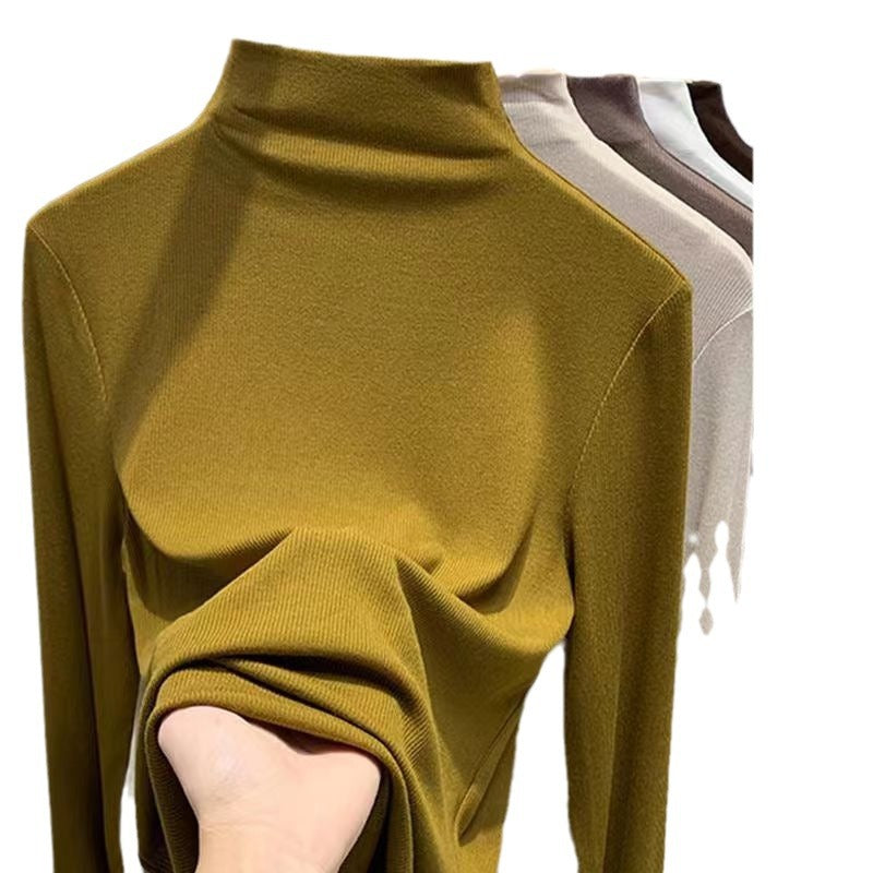 Kvinders Langærmet Turtleneck Sweater lavet af høj kvalitet Strikstof