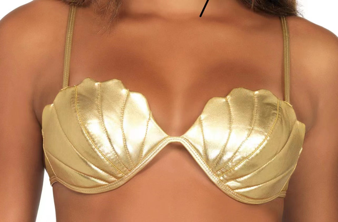 Dame Bikini Overdel med muslingedesign Skovae