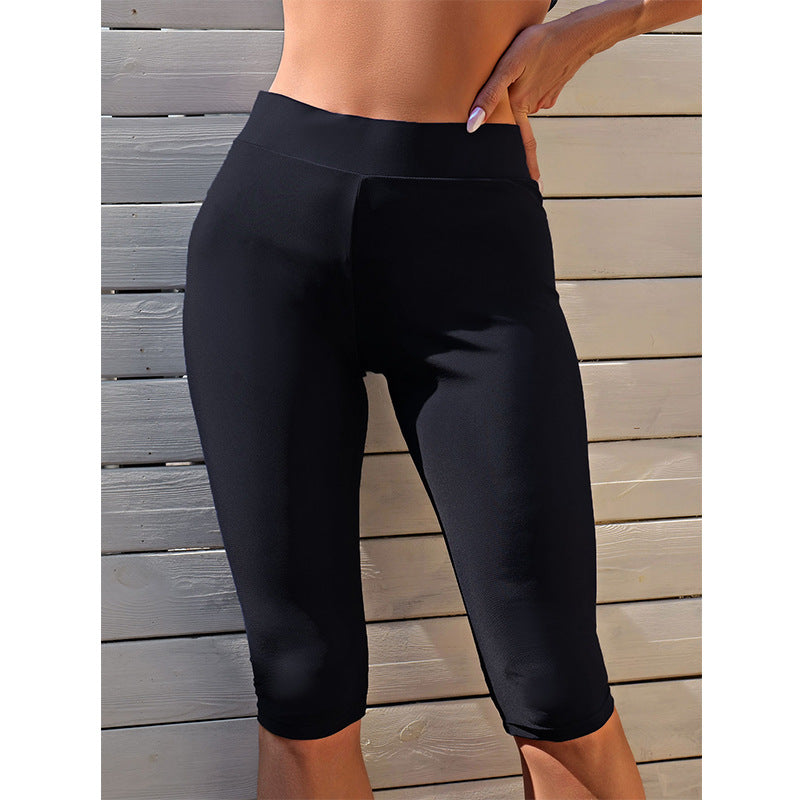 Dame Sporty 3/4 Leggings med høj taljebånd og åndbart materiale Stilla