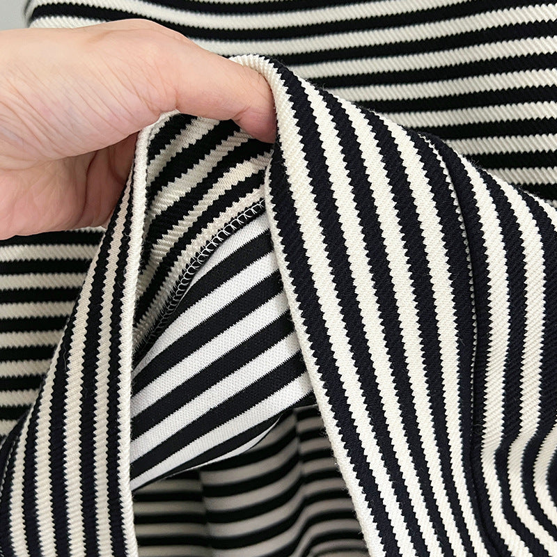 Femme Ærmeløs Stribet Hoodie-Top Stilla