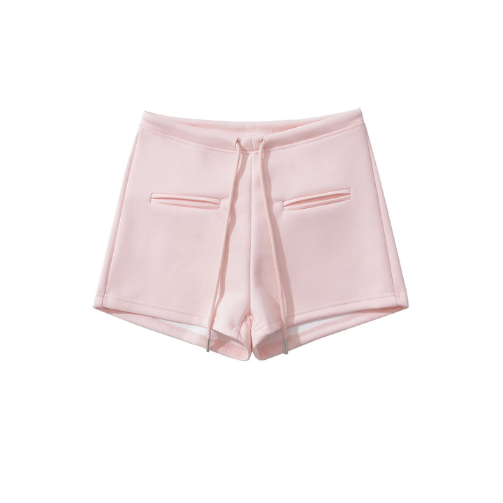 Dame Sportlige Højtaljede Shorts med elastisk talje og praktiske sidelommer Stilla