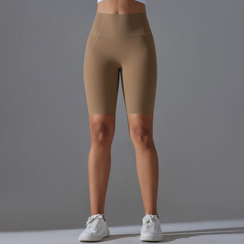 Dame cykelshorts med høj talje og praktiske sidelommer Skovae